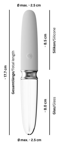 Вибратор Liaison Straight LED, 17,7 см (белый) 15628 фото