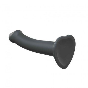 Фалоімітатор Strap-On-Me Dual Density Bendable XL, 20 см (сірий) 69294 фото