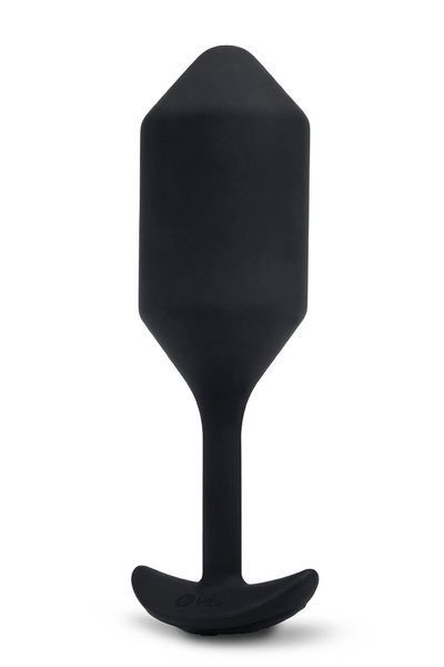 Анальна пробка з вібрацією B-Vibe Vibrating Snug Plug 4, 15 см (чорний) 104284 фото