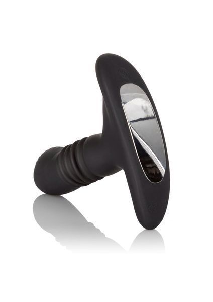 Анальный вибратор CalExotics Eclipse Thrusting Rotator, 9.5 см (черный) 38559_EU фото