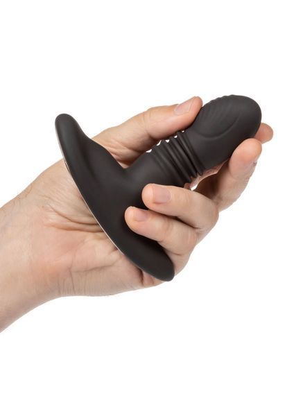 Анальный вибратор CalExotics Eclipse Thrusting Rotator, 9.5 см (черный) 38559_EU фото