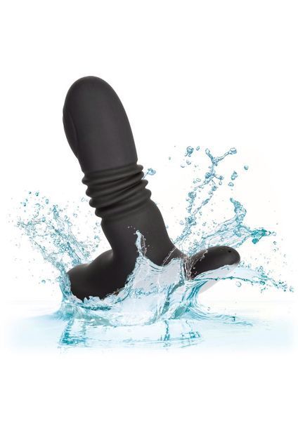 Анальный вибратор CalExotics Eclipse Thrusting Rotator, 9.5 см (черный) 38559_EU фото