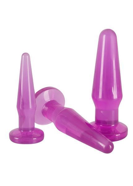 Набір анальних пробок Anal Training Set Lila, 3 шт (фіолетовий) 10344 фото