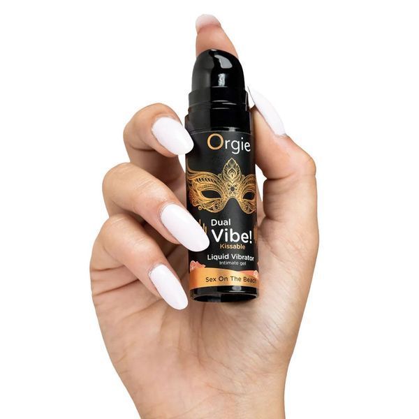 Жидкий вибратор Orgie DUAL VIBE! секс на пляже, 15 мл 36992 фото