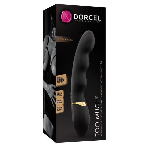 Вібратор Dorcel Too Much Rechargeable, 22 см (чорний) 25624 фото