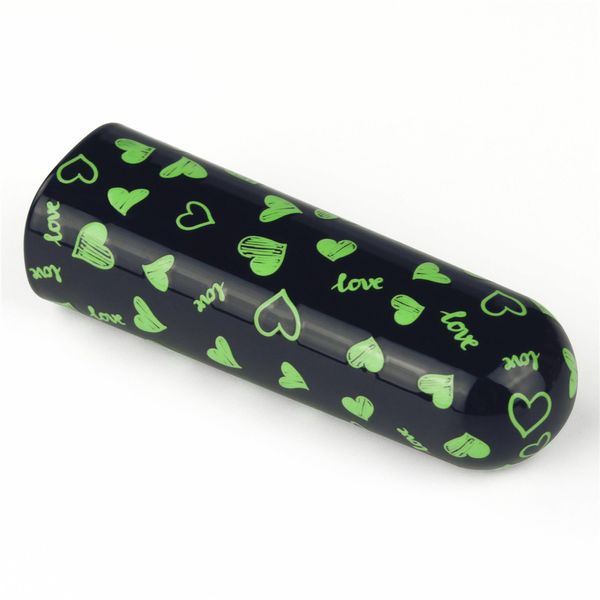 Вибратор для клитора LoveToy Heart Massager Glow In The Dark, 8,5 см (черный) 16203 фото