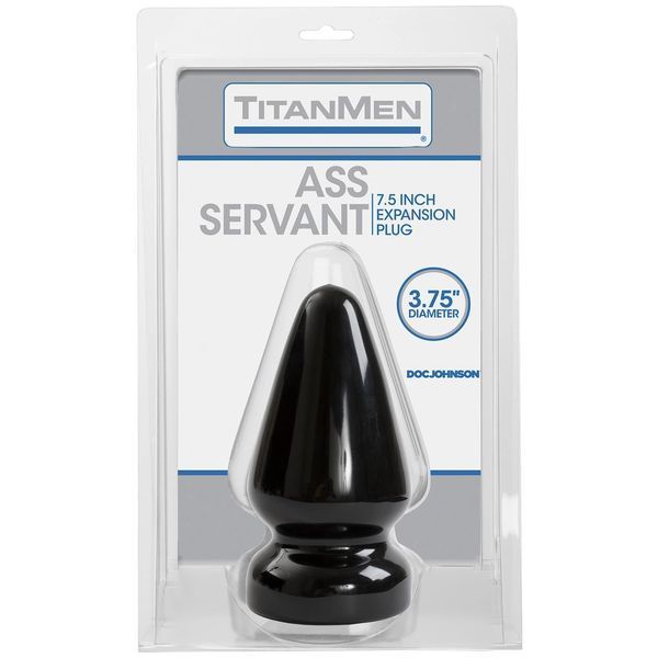 Анальна пробка Titanmen Tools Ass Servant, 18 см (чорна) 131368 фото