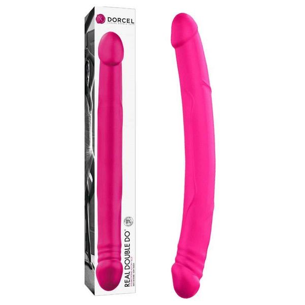 Фалоімітатор двосторонній Dorcel Real Double Do Magenta, 42 см (рожевий) 12797 фото