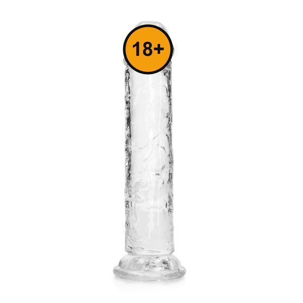Фалоімітатор RealRock Crystal Clear Realistic Dildo 7'', 20 см (прозорий) 59606 фото