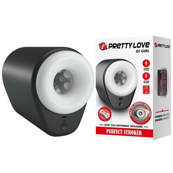 Мастурбатор с вибрацией Pretty Love Dj Girl (черный) 122972 фото
