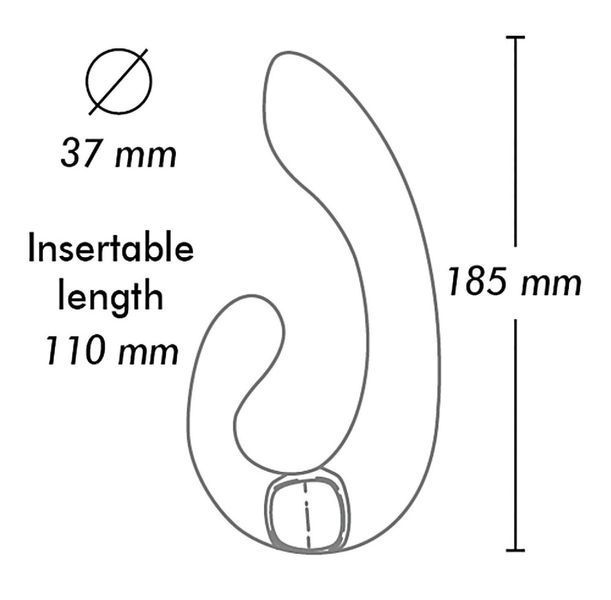 Вибратор Shunga Miyo Intimate,18,5 см (малиновый) 30400 фото