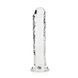 Фалоімітатор RealRock Crystal Clear Realistic Dildo 7'', 20 см (прозорий) 59606 фото 2