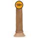 Фаллоимитатор LoveToy Nature Cock, 18,5 см (телесный) 28854 фото 10