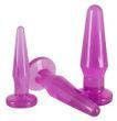 Набор анальных пробок Anal Training Set Lila, 3 шт (фиолетовый)