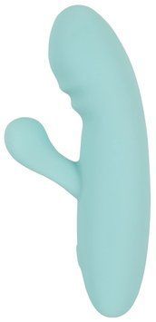Вібратор-кролик Cuties Mini Rabbit Softies, 15.5 см (бірюзовий) 81940 фото