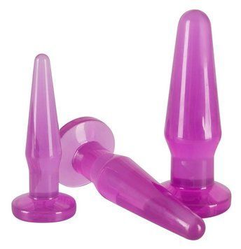 Набір анальних пробок Anal Training Set Lila, 3 шт (фіолетовий) 10344 фото