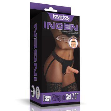 Страпон Ingen Easy Set, 18 см (телесный) 28722 фото