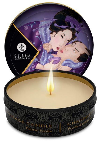 Массажная свеча Shunga Massage Candle Exotic Fruits, 30 мл 15153 фото