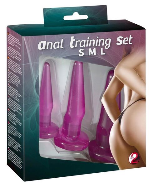 Набор анальных пробок Anal Training Set Lila, 3 шт (фиолетовый) 5172 фото