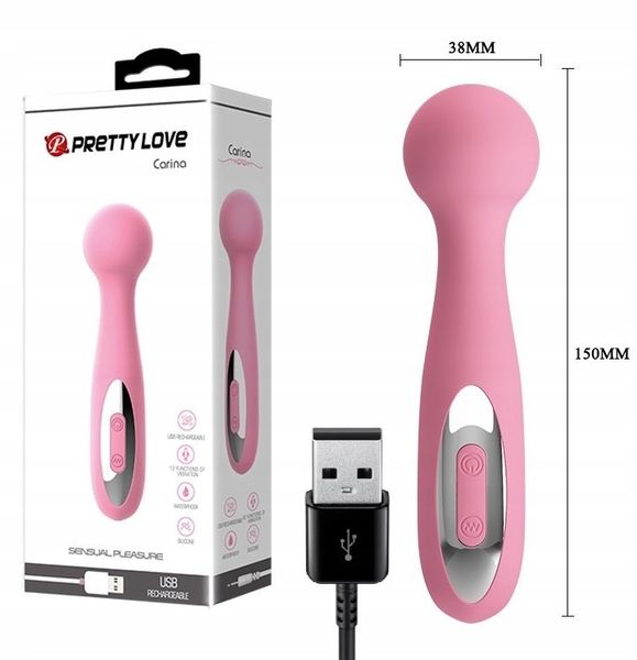 Вибратор Pretty Love Carina Vibrator Light, 15 см (розовый) 7688 фото