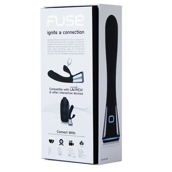 Вібратор-кролик Ohmibod Fuse for Kiiroo, 18 см (чорний) 68826 фото