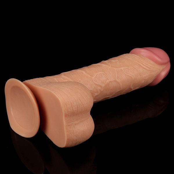 Большой фаллоимитатор LoveToy Legendary King Sized Realistic, 25,5 см (телесный) 29228 фото