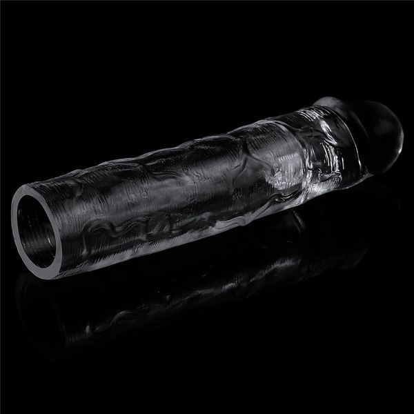 Насадка на пеніс LoveToy Flawless Clear Penis Sleeve Add 2, 19 см (прозорий) 14665_EU фото Насадка на пеніс LoveToy Flawless Clear Penis Sleeve Add 2, 19 см (прозорий) 14665_EU фото
