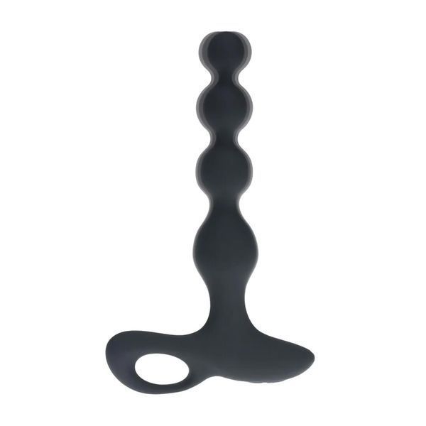 Анальная пробка Levelz Remote Control Beaded Vibrating, 20.3 см (черный) 217986 фото