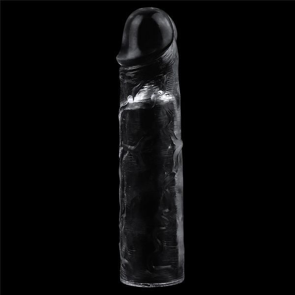 Насадка на пеніс LoveToy Flawless Clear Penis Sleeve Add 2, 19 см (прозорий) 14665_EU фото Насадка на пеніс LoveToy Flawless Clear Penis Sleeve Add 2, 19 см (прозорий) 14665_EU фото
