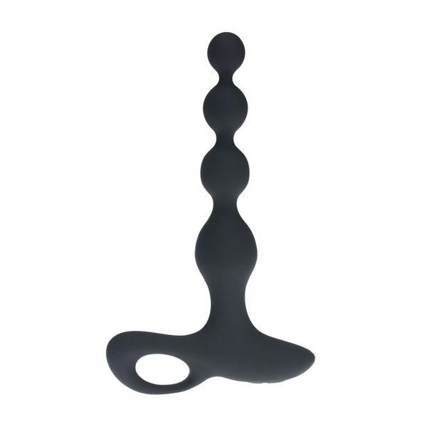 Анальная пробка Levelz Remote Control Beaded Vibrating, 20.3 см (черный) 217986 фото