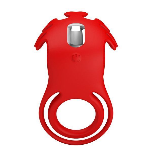 Ерекційне кільце Pretty Love Vibrant Penis Ring Ruben, 8,5 см (червоний) 64358 фото