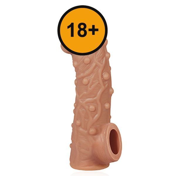 Насадка на пенис Kokos Penis Sleeve CS 002 L, 17.6 см (телесный) 36504 фото