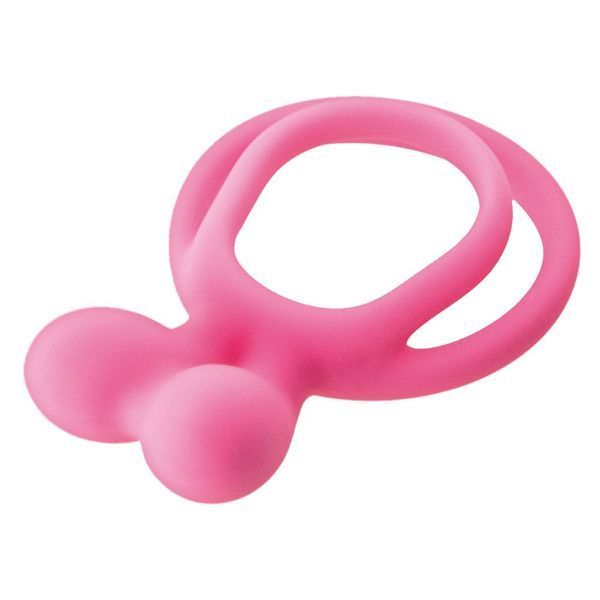 Эрекционное кольцо Glamy Double Cockring, 6,3 см (розовый) 36618 фото