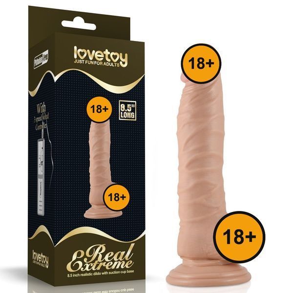 Фаллоимитатор на присоске LoveToy Real Extreme # 1, 19 см (телесный) 44794 фото