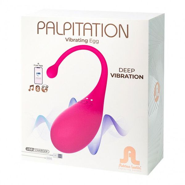 Виброяйцо Adrien Lastic Palpitation, 18 см (розовый) 11059 фото