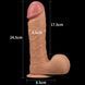 Большой фаллоимитатор LoveToy Legendary King Sized Realistic, 25,5 см (телесный) 29228 фото 7