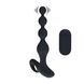 Анальная пробка Levelz Remote Control Beaded Vibrating, 20.3 см (черный) 217986 фото 1