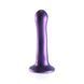 Фалоімітатор Ouch! Curvy G-Spot Dildo 7'', 17 cm (фіолетовий) 80058 фото 1