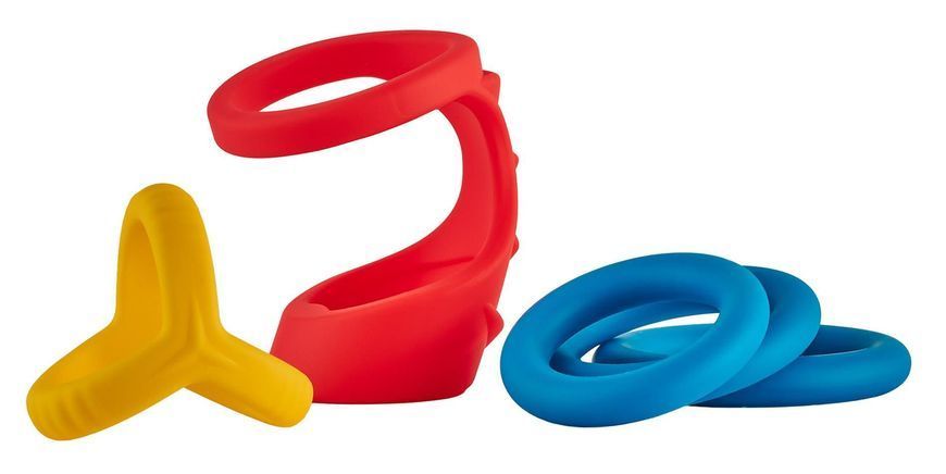 Набір ерекційних кілець Dream Toys Long Play Love (мульті) 227954 фото