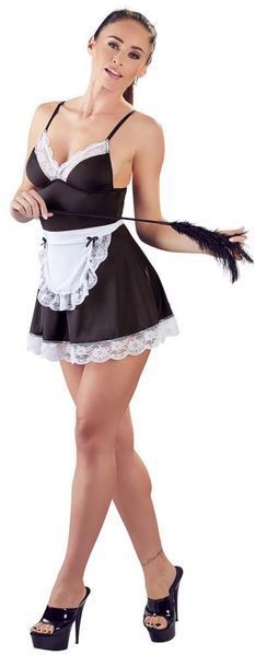 Костюм горничной Cottelli Collection Costumes, L (черный) 82930 фото