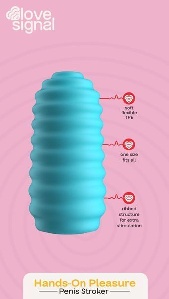 Мастурбатор Dream Toys Hands-On Pleasure (бірюзовий) 227958 фото