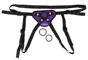 Страпон You2Toys Universal Harness + 3 Rings (фіолетовий) 81538 фото