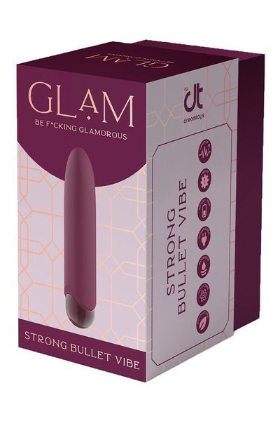 Вибратор Glam Strong Bullet Vibe, 10.5 см (фиолетовый) 51922 фото