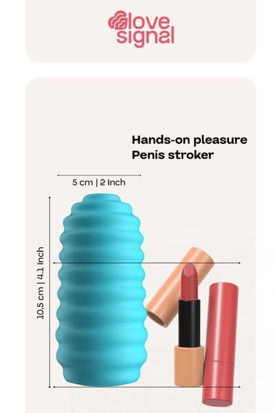 Мастурбатор Dream Toys Hands-On Pleasure (бірюзовий) 227958 фото