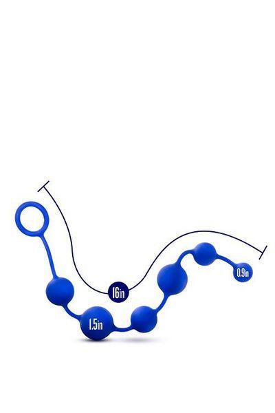 Анальні кульки Performance Advanced Silicone Anal Beads, 40.6 см (синій) 79110 фото
