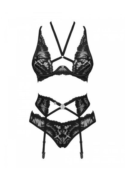 Комплект белья Obsessive Alessya, M/L (черный) 27732 фото