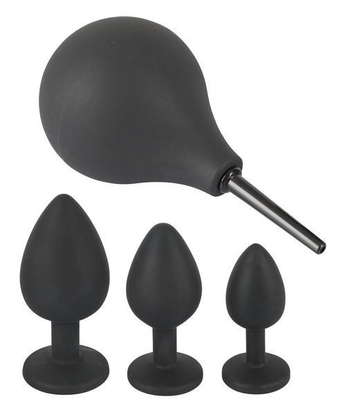 Набор для анальной стимуляции Orion Black Velvets Anal Kit, 4 шт (черный) 21572 фото