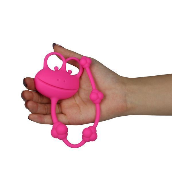 Анальні намистини Silicone Frog, 26.7 см (рожевий) 95420 фото
