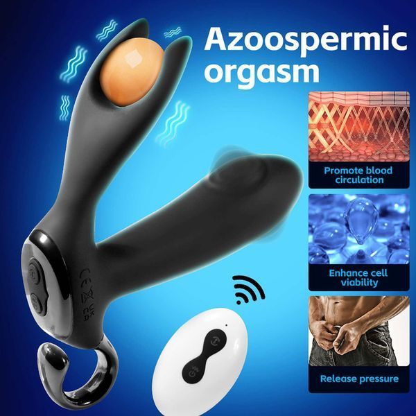 Стимулятор простати B - Series Cute Dual Tapping Anal, 10.1 см (чорний) 86958 фото