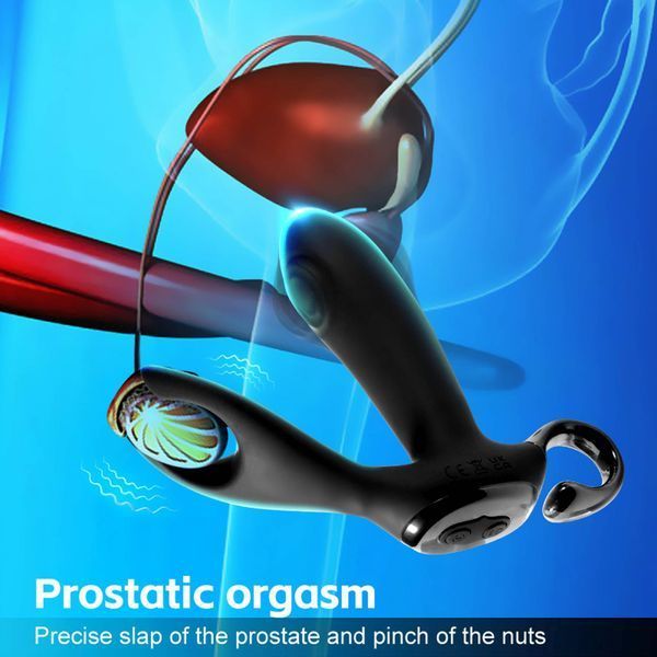 Стимулятор простати B - Series Cute Dual Tapping Anal, 10.1 см (чорний) 86958 фото